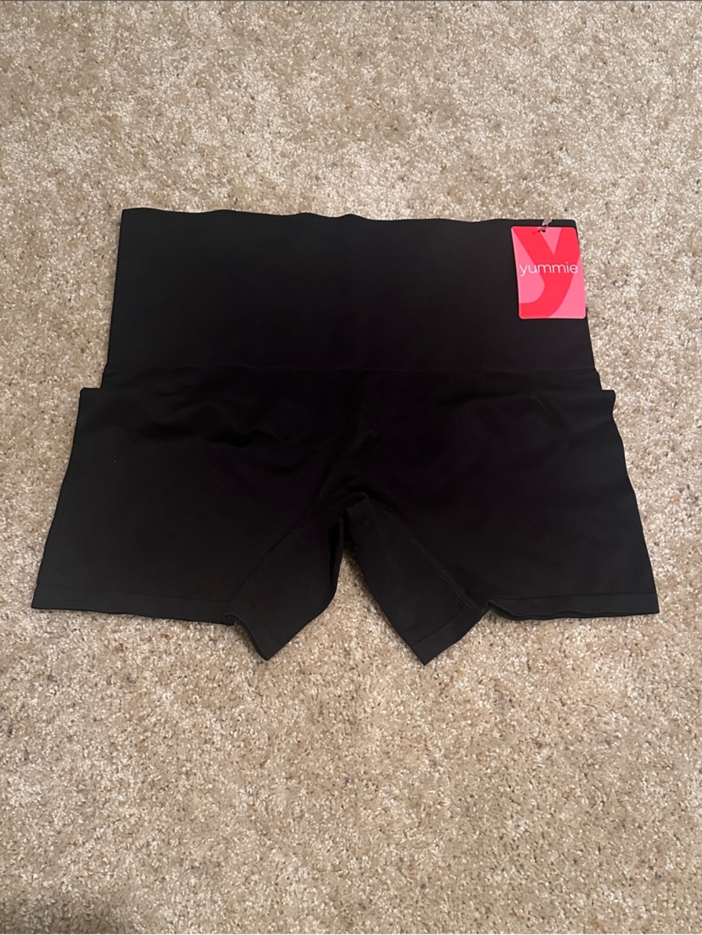 Yummie Black High-Rise Shaping Shorts